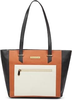 Caprese Jelly Medium Tote Bag for Women with Comfortable Straps | Stylish Shoulder and Handheld Bag | Fits Upto 16 Inch Laptop | Multi-Compartment Design for Work, Travel, Shopping