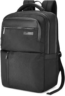 Safari Xyro 25L Formal Laptop Backpack Bag for Man & Women, Ideal for Office Use/School/College Boys and Girls, 2 Compartment Bags with Organizer, Trolley Sleeve, 2 Front pockets, Premium Fabric