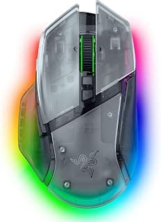 Razer Basilisk V3 Pro 35K Wireless Gaming Mouse, Phantom White | HyperScroll Tilt Wheel, 35K DPI Optical Sensor Gen 2, 13 Customizable Controls, RGB, Optical Switches Gen 3, 140 Hr Battery