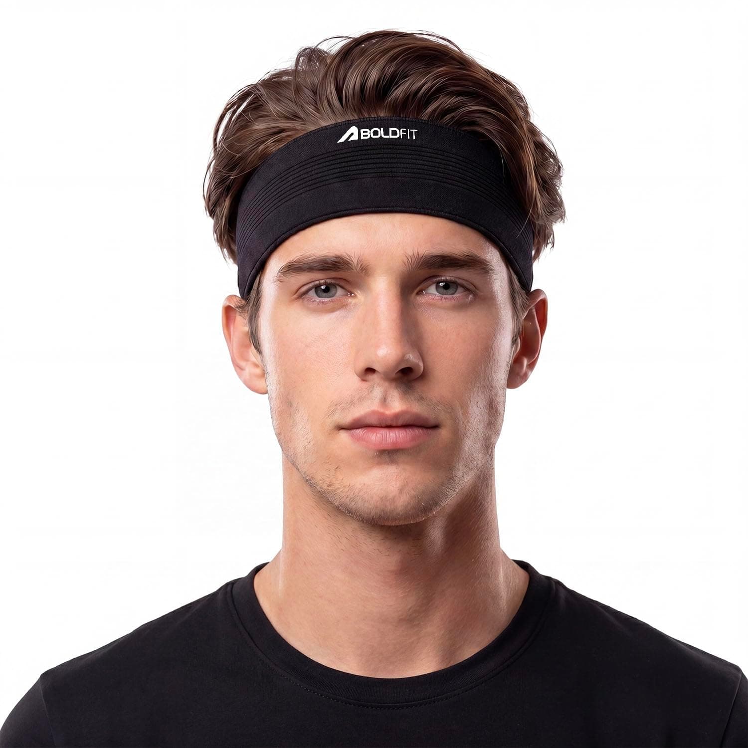 Boldfit Head Band for Men & Women Unisex Gym Hair Band Sweat-Wicking Wide Headband for Workout, Running, Sports & Outdoor Fitness Stretchable, Skin-Friendly, Free Size Hair Accessories