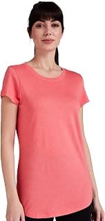 Van Heusen Women Lounge T-Shirt - Modal Cotton - Round Neck, Short Sleeve, Superior Drape, Long Length, Ultra Soft