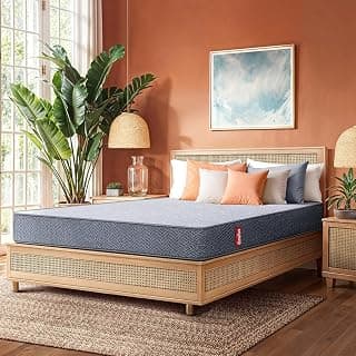 Duroflex Livein Essential - Pressure Relieving, Orthopedic Memory Foam Mattress King Bed, 8 Inch King Size Medium Firm Bed Mattress with Superior Comfort & Anti Microbial Fabric (78x72x8 Inch)
