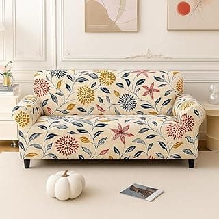 Homerz Premium 3 Seater Universal Elastic fit Sofa Cover Fully Covered, Non-Slip Sticky Elastic Stretchable Sofa Set Slipcover Protector (BW3D, 3 Seater)