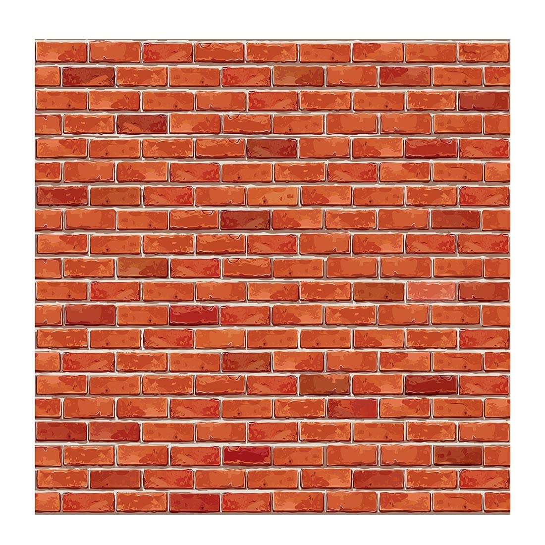 100Yellow® 3D Red Brick Wall Wallpaper (10 Sq Ft, Self Adhesive PVC Vinyl)