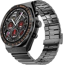 Fire-Boltt Spacewatch 36.3mm (1.43 inch) AMOLED Display, Wireless Charging, Metallic Frame, Stainless Steel Luxury Straps, Complete Health Suite, Bluetooth Calling, Sports Modes