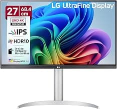 LG 27UP850K 68.4 cm (27 Inch) Ultrafine UHD (3840 x 2160) IPS Monitor, VESA DisplayHDR 400, 95% DCI-P3, DP, HDMI, USB Type-C (90W PD), Speakers, Integrated Mac Controls, Anti-Glare, HAS Stand, White