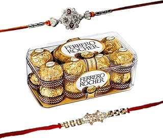 Ferrero Rocher 16 Pieces Rakshabandhan Chocolate Gift Pack, 400 Grams
