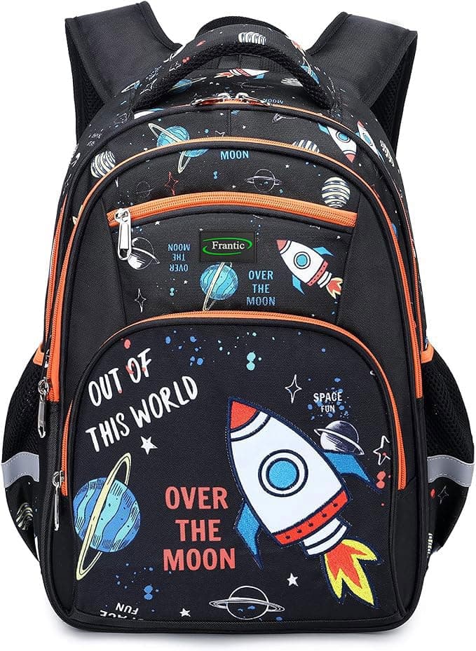 Frantic Waterproof Polyester 26 L School Backpack School Bag Daypack Picnic Bag For Boys & Girl(4Zipper_Parent)