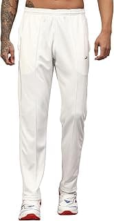 Vector X Striker Regular Fit Track Pant Cricket Match Trouser Uniform Dress Lower for Men Adults White
