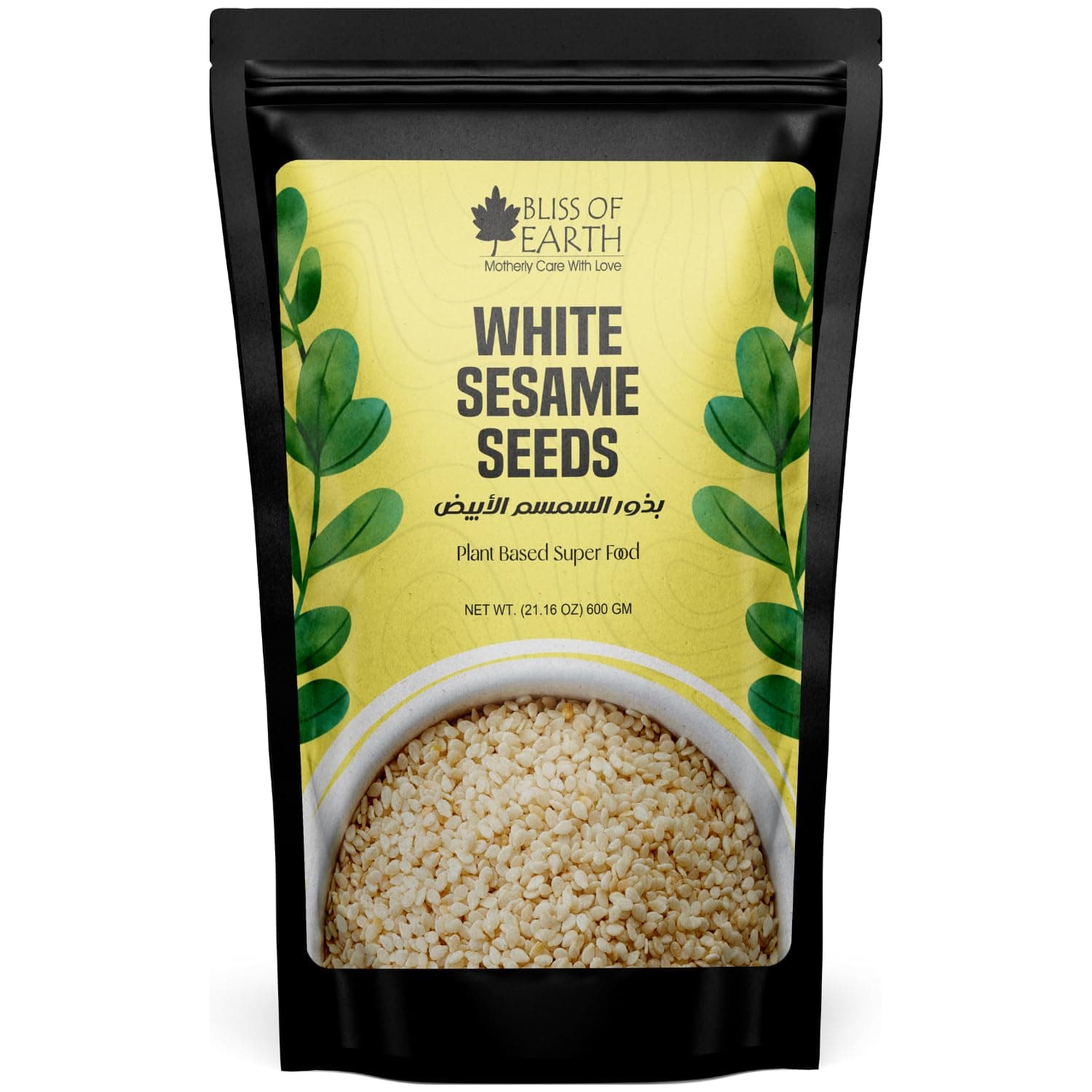 Bliss of Earth Organic Sesame Seeds 500 gm White For Eating, Raw Til Seeds