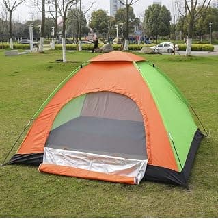 Portable Tent for Camping Easy Setup for Picnic, Travel, Hiking, Trekking, Outdoor Camping Waterproof and Windproof Superior Air Ventilation Ideal for 2 Person Tent (Multicolor)