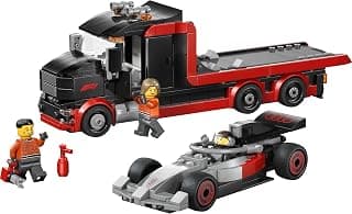 LEGO City F1 Display Truck with Audi F1 Race Car - Toy Car Building Kit - 60493