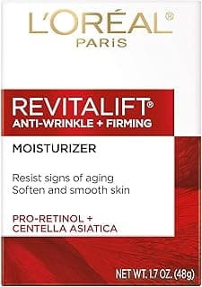L'Oreal Paris Revitalift Face and Neck Anti-Wrinkle and Firming Moisturizer Day Cream, 1.7 Ounce