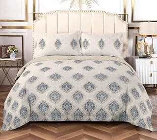 Bombay Dyeing 180 TC 100% Cotton One King Size 274 x 274 Cm / 108 x 108 inches Bedsheet with 2 Pillow Covers Size 46 x 69 Cm (7773) | 274 x 274 cm / 108 x 108 inches, Pillow Covers 46 x 69 cm, 7773