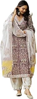Yashika Women Cotton Blend Salwar Suit Set Fashionably Traditional, Comfortably Chic: Embrace Fashion with Our Ethnic Sets
