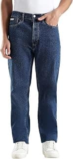 Calvin Klein Jeans Straight Fit Mid Rise Jeans