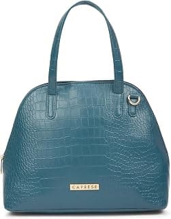 Caprese Basil Medium Satchel Shoulder Bag for Women with Adjustable & Detachable Straps | Spacious Handbag with Main Compartment & Two Handles | Elegant & Durable for Daily Use