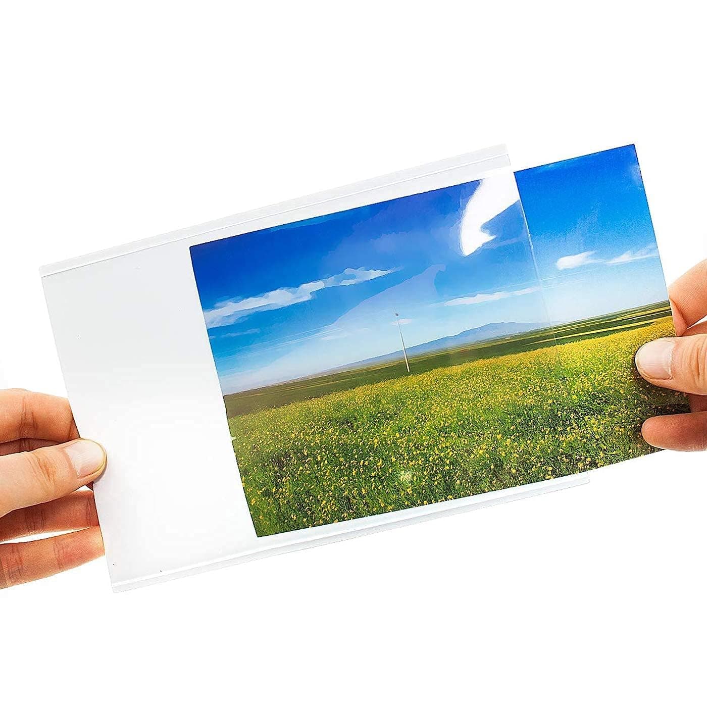 Lifekrafts Magnetic Photo Frame | 6x4 Inch | Pack of 2 | Fridge & Metal Surface Photo Display | Strong Magnetic Holder for Kitchen, Office, Locker & Home | Easy Swap Memory Frames