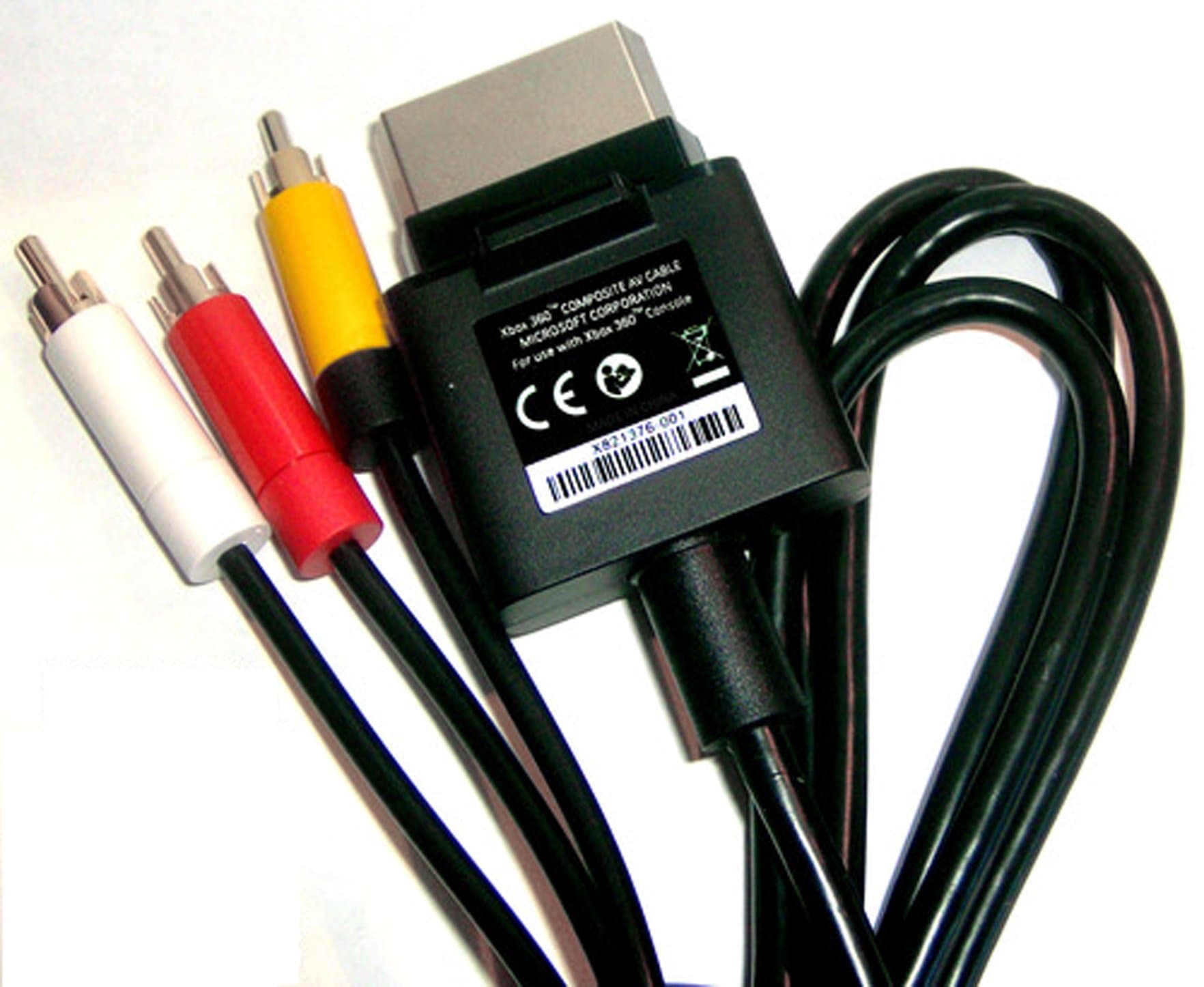 Audio Video AV TV Cable Cord for Microsoft Xbox 360S Slim and Fat console