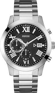 GUESS Round 45mm Black Dial Analog Men Watch - W0668G3