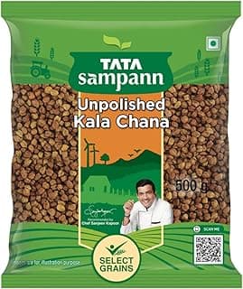 Tata Sampann Unpolished Kala (Black, Brown) Chana, 500g