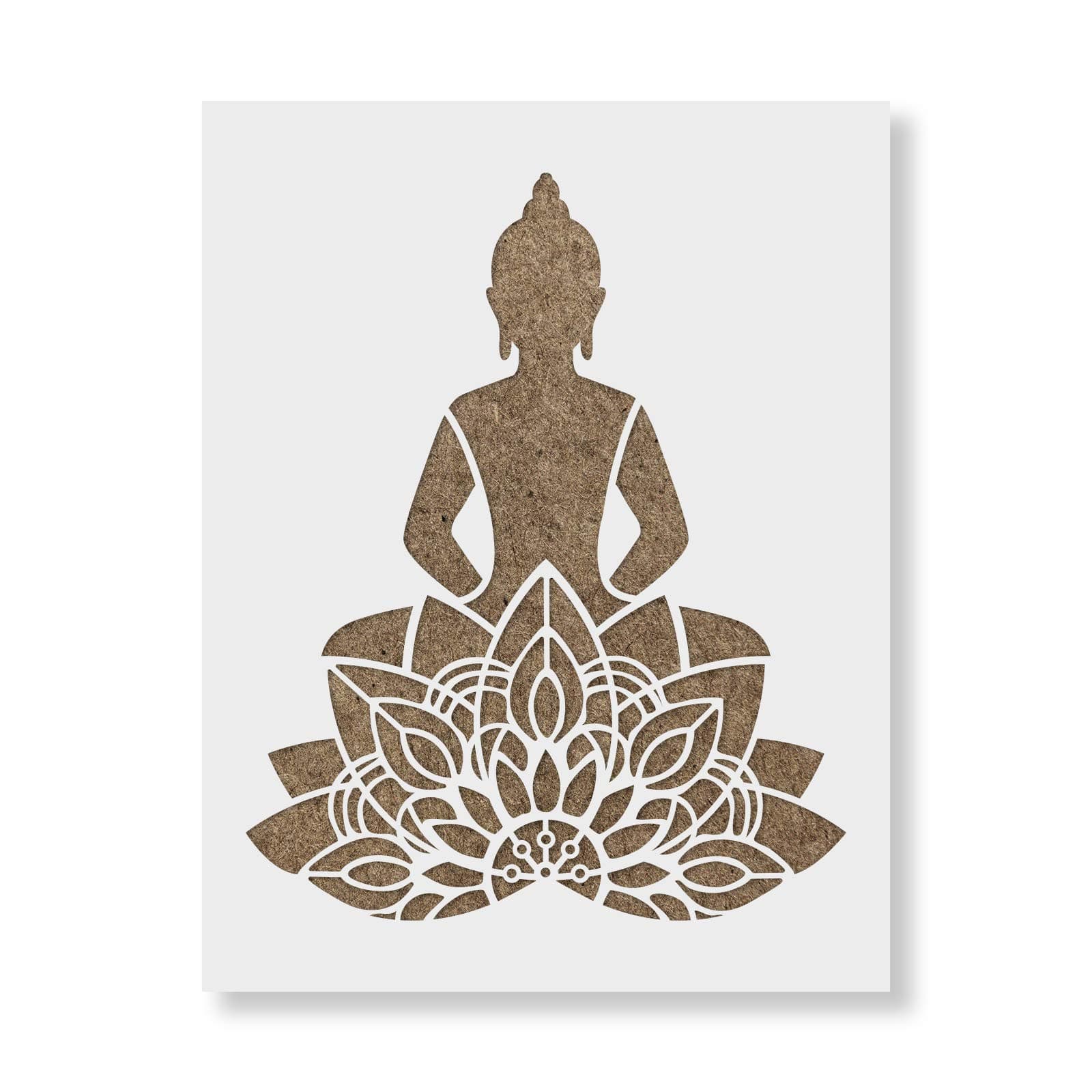 Stencil Revolution Mandala Buddha Stencil - Large Mandala Art Floor Decor