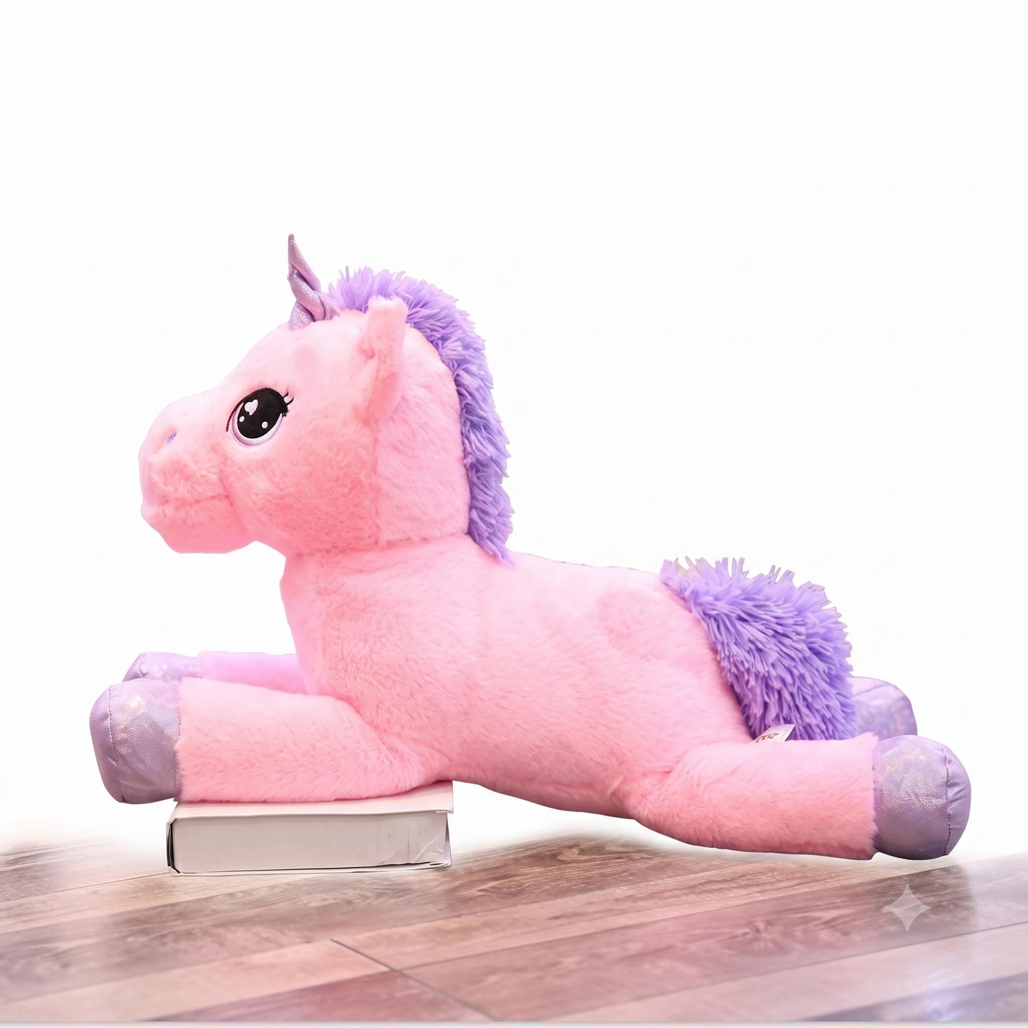 HUG 'n' FEEL SOFT TOYS Giant Pink Unicorn Plush Toy [75cm ] - Large Cuddly Stuffed Animal Horse, Super Soft Huggable Pillow Doll, Magical Birthday Gift for Kids, Toddlers & Girls