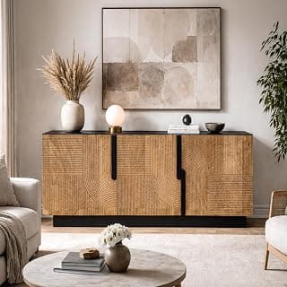The Attic Georgia TV Cabinet|Solid Wood Sideboard