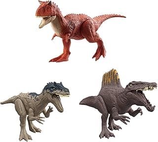 ​Jurassic World Rebirth Sound Surge Dinosaur Figures with Authentic Deco and Roar Sounds, Posable Dino Toy (Species May Vary)