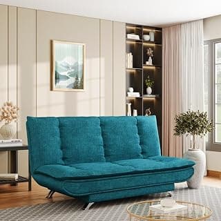 Wakefit Polyester Sofa Cum Bed 3 Seater | 3 Yrs Warranty | Sofa Bed 6 X 4 Feet, Foldable Sofa Cum Bed - Amoeba (Malphino: Dark Earth)