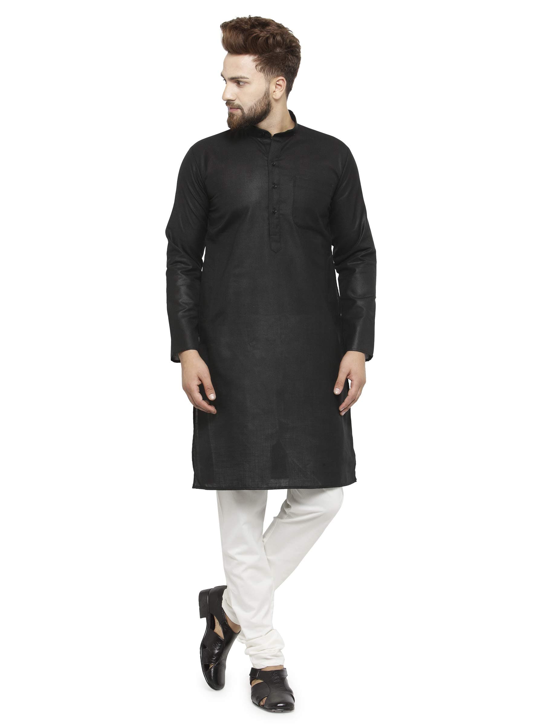 Ben Martin Men's Cotton Solid Kurta Pyjama Set (Bm-Nkpa)