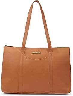 Caprese Basil Large Tote Bag for Women with Shoulder Straps | Fits Up to 16 Inch Laptop| Stylish Handheld Bag, Multi-Compartment Design for Work, Travel, Shopping | Essentials & Daily Use