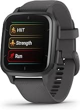 Garmin Venu Sq 2 GPS Smartwatch, All-Day Health Monitoring, Long-Lasting Battery Life, AMOLED Display, Slate and Shadow Gray