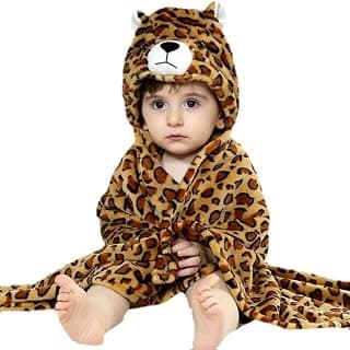 BRANDONN 3D Premium Hooded Tiger Printed Blanket Cum Wrapper for Babies