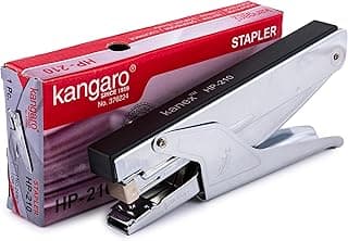KANGARO Stapler HP-210, Silver Colour with Black Frame