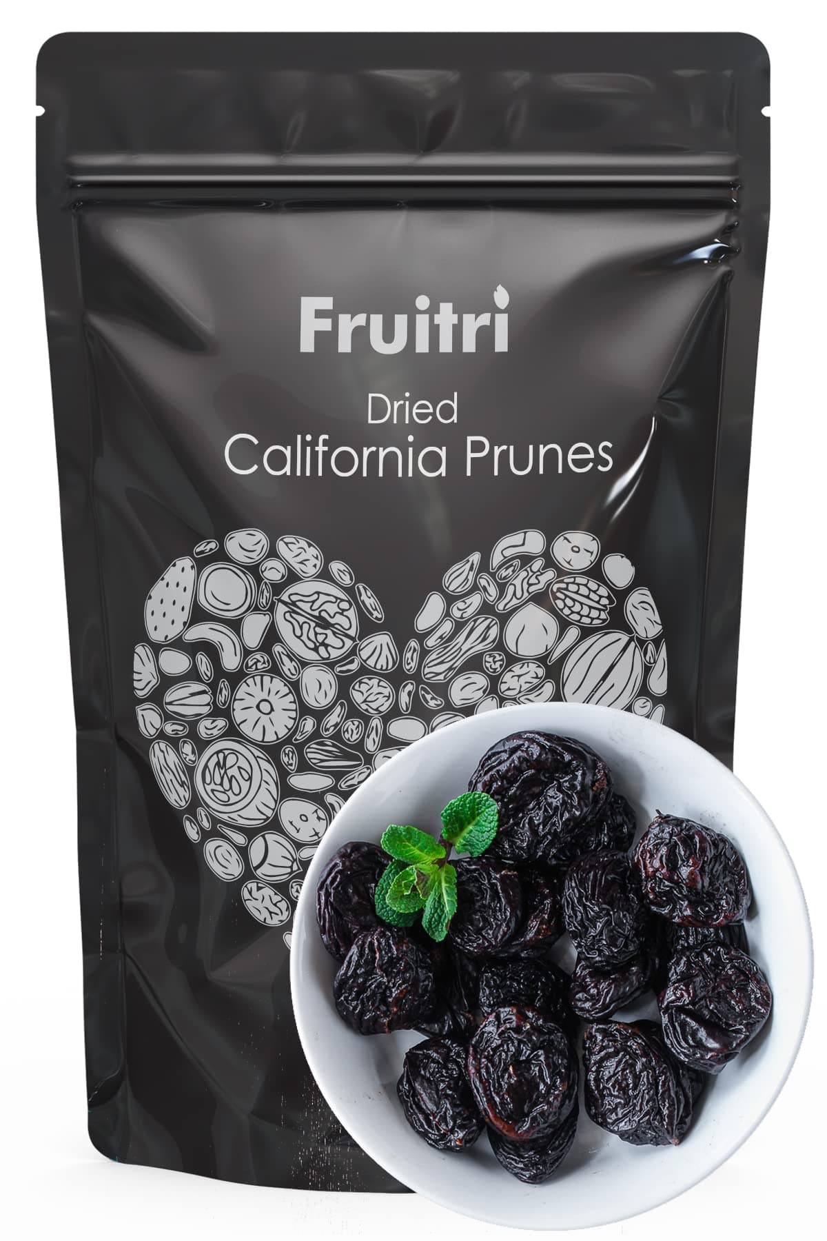 Fruitri Premium California Pitted Prunes 500g | Dried Plums | Naturally Sweet & Juicy | Rich in Fiber | Nutritious & Tasty Snack