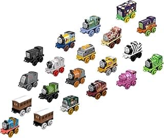 THOMAS & FRIENDS MINIS Toy Train 20 Pack for Kids Miniature Engines & Railway Vehicles for Preschool Pretend Play,multicolor