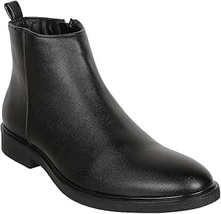 Carlton London Men's Slip On Ankle Boot With Side-Zip
