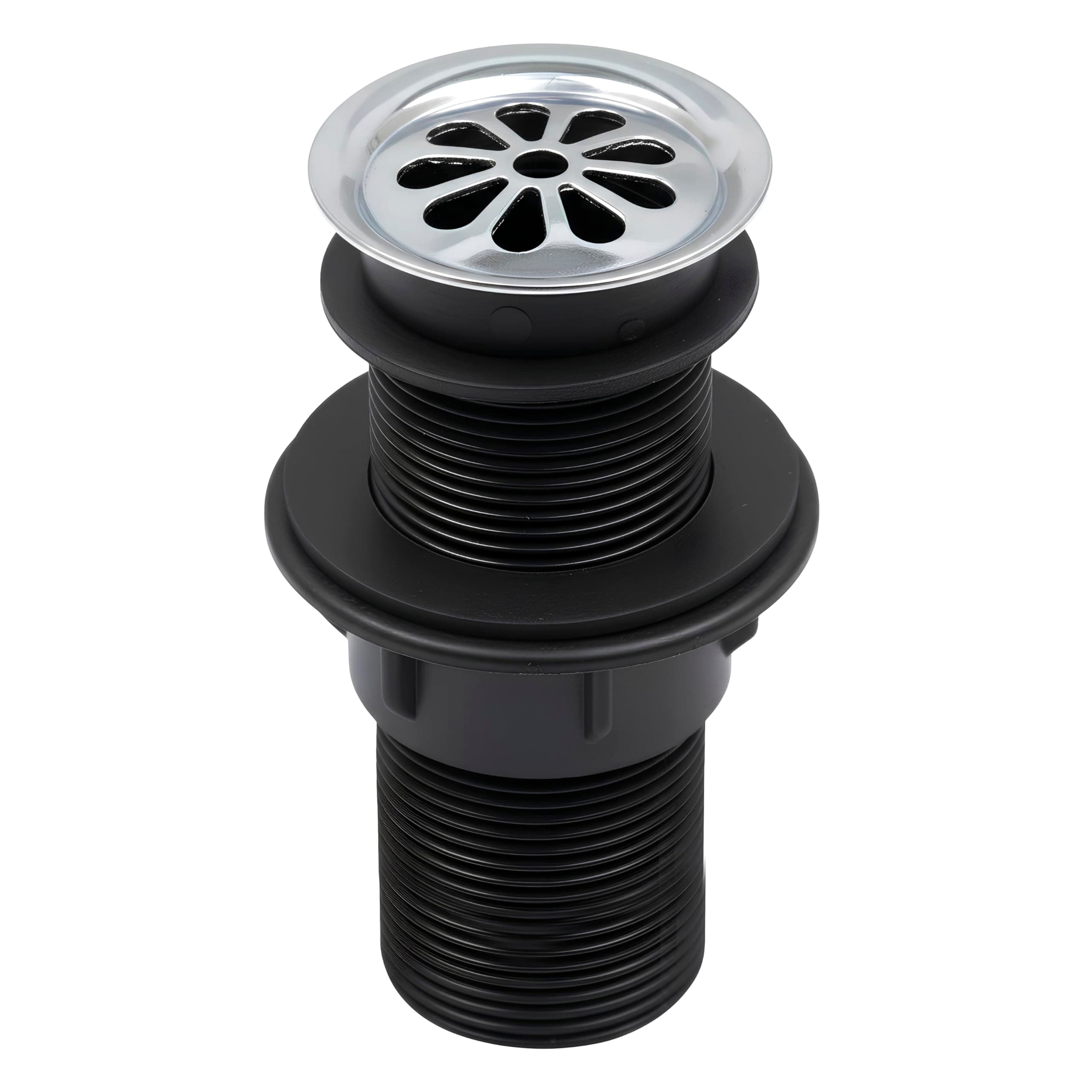 Plantex 6 Inch Waste Coupling for Washbasin/Nylon Thread Body with Brass Head Coupling/Coupling for Sink - Pack of 1 (BH-1116, Chrome)
