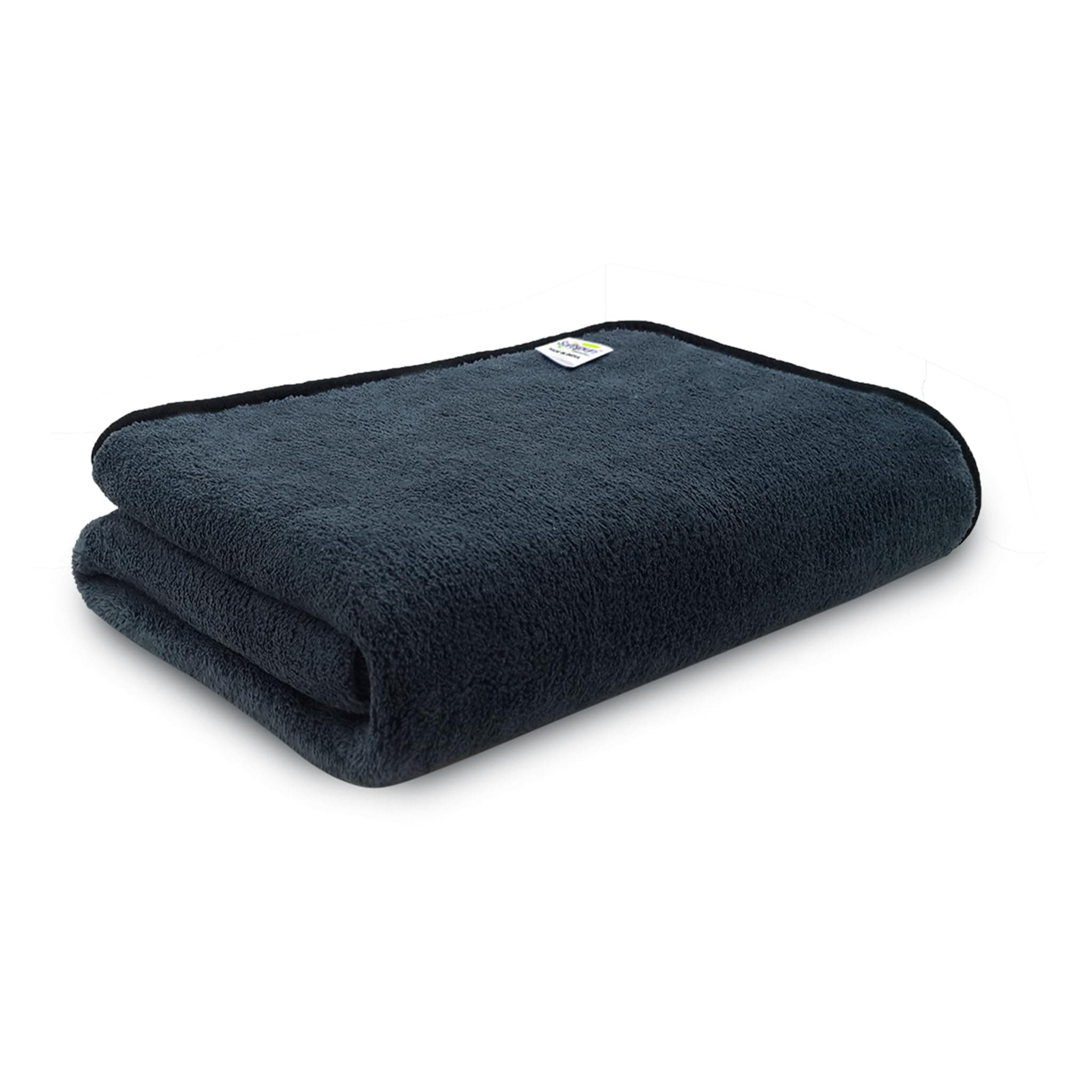 SOFTSPUN Microfiber Bath Towel 1Pc 280 GSM 60X120 Grey! Ultra Absorbent Super Soft & Lightweight Quick Drying for Men & Women Daily Use Large Size Unisex.