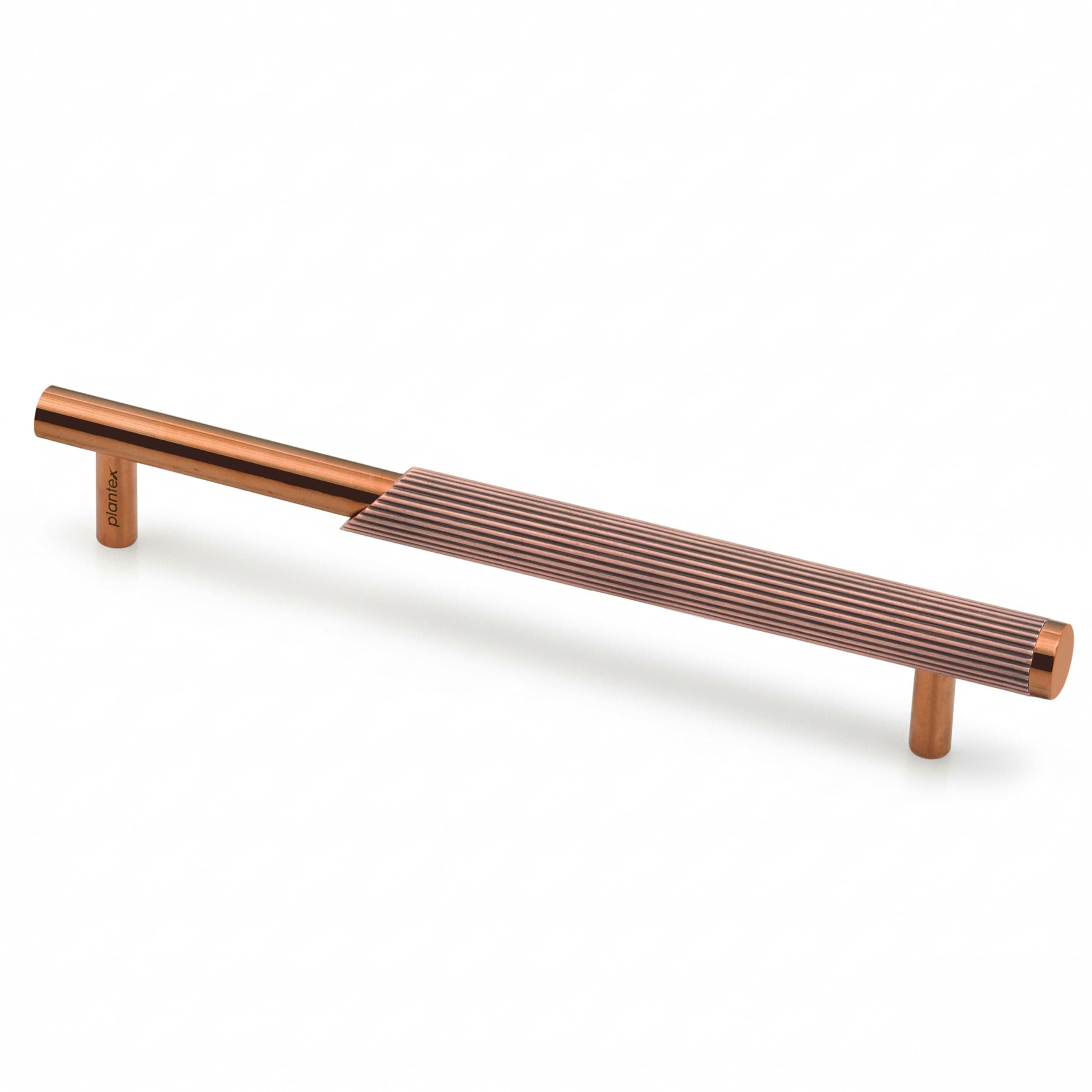 Plantex Stainless Steel & Aluminium Cabinet Handle/160mm Wardrobe Handle for Home/Cupboard Door Pull-Push Handles for Office - Pack of 1 (Rose Gold)