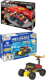 MECHANIX 7+Years Monster Buggies Toy,Age 8 to 99 Unisex,Enhancing Practical Education,Stem Learning,Mechanical Skills and Creativity & DIY Stem and Steam Education Metal Construction Set
