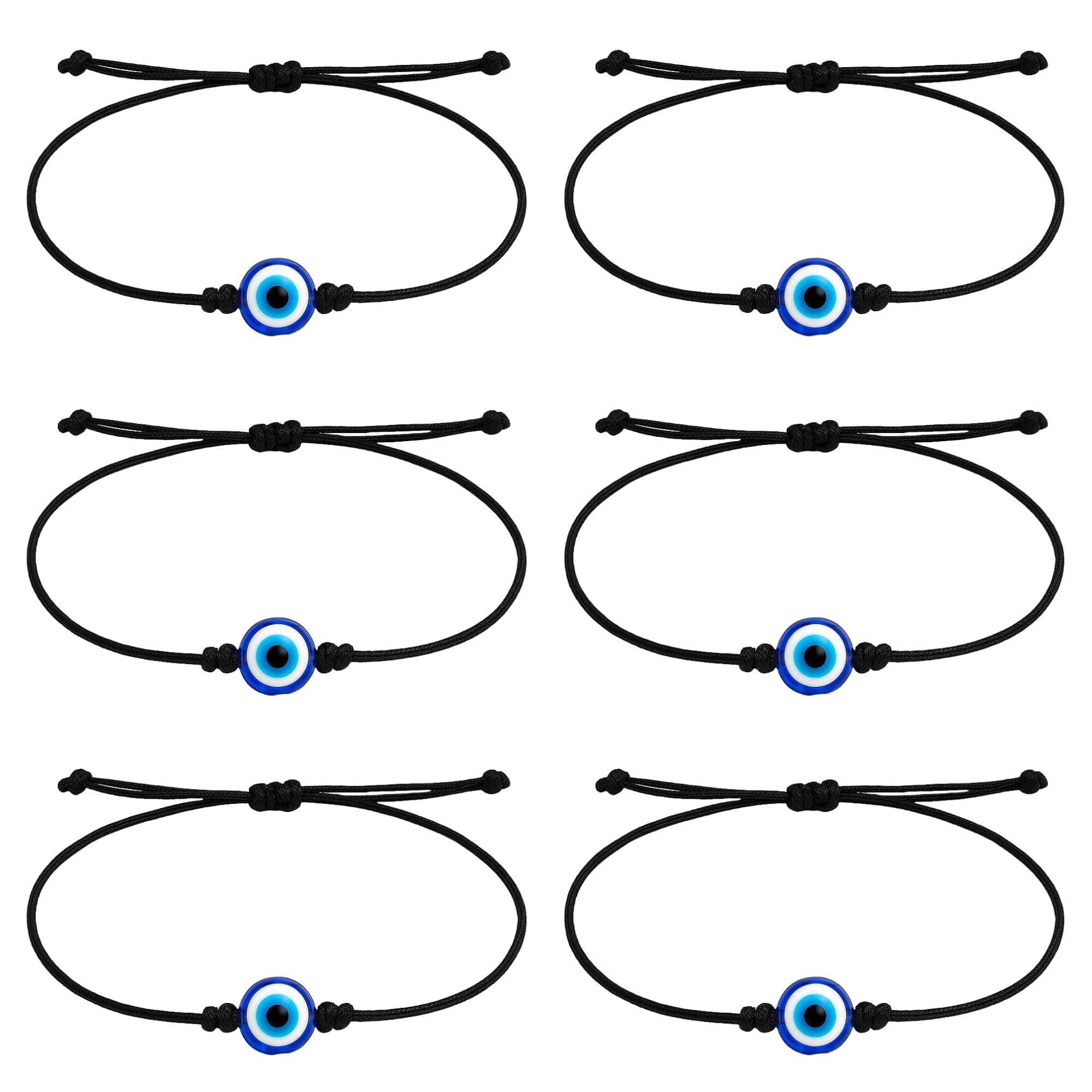 Kailash Creation Evil Eye Bracelet | Handmade Stylish Adjustable Black Thread Nazariya Bracelet for Protection & Good Luck | For Women, Men, Girls, Boys and Newborn baby