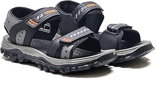ASIAN Mens Virat-04 Flat Casual Sandals With Adjustable Velcro Closure For Easy Wear With Flexible Fitting And Trendy And Stylish Looks With Unique Sole Design | Ideal For Everyday Use For Boys