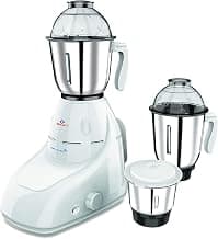 Bajaj Plastic GX 8 750 DLX 750W Mixer Grinder with 3 Jars, White