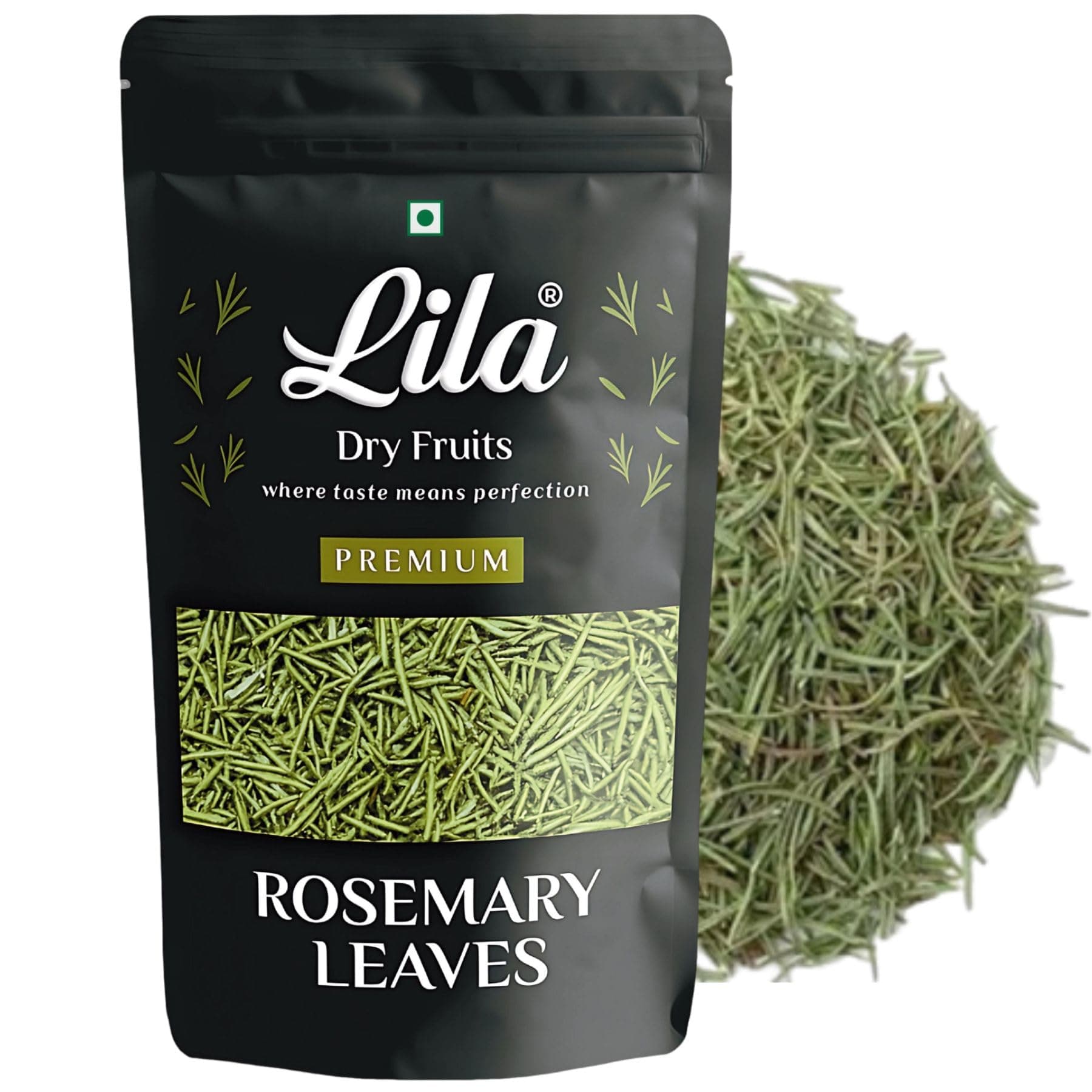 LILA DRY FRUITS Rosemary Dried Leaves - 150gm | Rosemary Leaves for Hair Growth and Food Seasoning Perfect for Gifting
