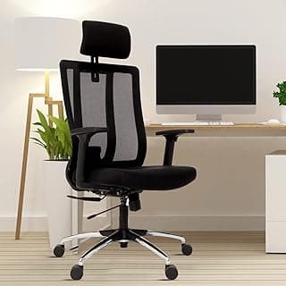 Green Soul Maestro, High Back Mesh Ergonomic Home Office Desk Chair with 2D Adjustable Armrests, Adjustable Lumbar Support, Smart Synchro Multi-Tilt Lock Mechanism & Heavy Duty Metal Base (Black)