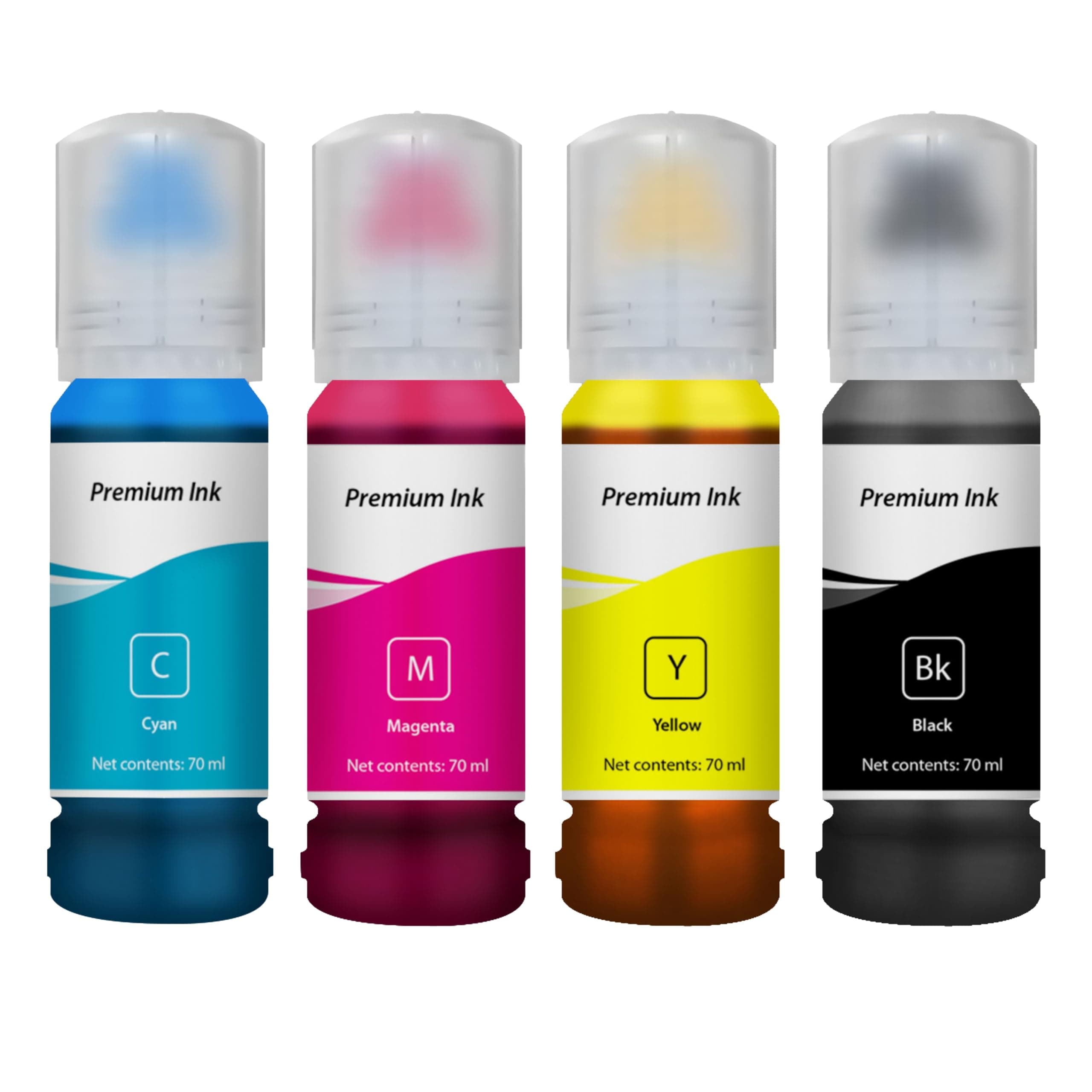 Needle 4x70gms 001/003 Compatible Refill Ink | Made in India | for Epson L3150 L3110 L3100 L3151 L3152 L1110 L3115 L3116 L3156 L4150 L6170 L4160 L5190 L6190 L6179 Printers (CMYK)