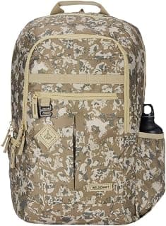 Wildcraft Safara Tactical 1 29L 3 Compartment Laptop Backpack with Rain Cover (12963) (Desert Camo 3), Khaki