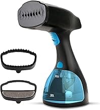 AGARO Signify Handheld Garment Steamer, Wrinkle Remover, Iron, Fast Heat, Ceramic Steam Nozzle, 1500W, 260 ML Water Tank, Detachable Fabric Brush